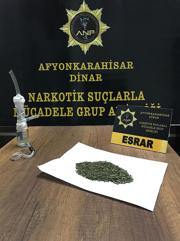Dinar’da Eroin Maddesi Yakalandı