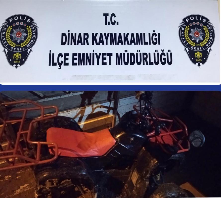 Dinar Polisi Motosiklet Dolandırıcısını Yakaladı