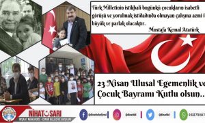 BAŞKAN SARI, “ULUSAL EGEMENLİK VE ÇOCUK BAYRAMI KUTLU OLSUN”