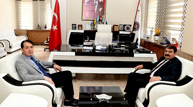 BAŞKAN SARI’DAN EMNİYET MÜDÜRÜNE ZİYARET