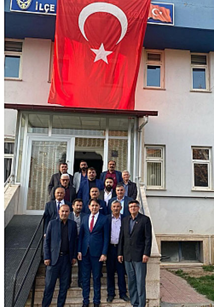 Muhtarlardan, Müdür Emniyet müdürü Pulat'a ziyaret 1 muh