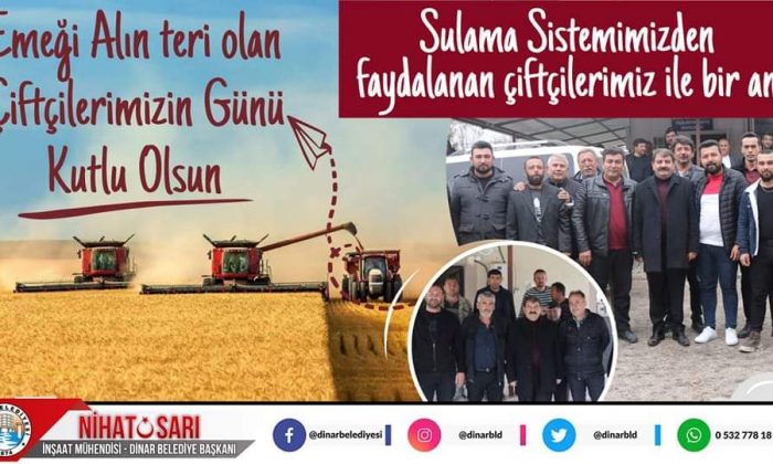 BAŞKAN SARI, “ÇİFTÇİLERİMİZE BEREKETLİ BİR SEZON DİLİYORUM”