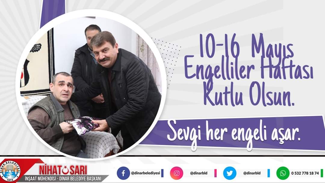 BAŞKAN SARI, “HEPİMİZ BİRER ENGELLİ ADAYIYIZ”