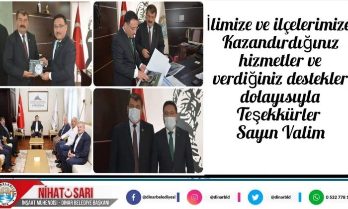 YENİ GÖREVİNDE BAŞARILAR DİLEDİ