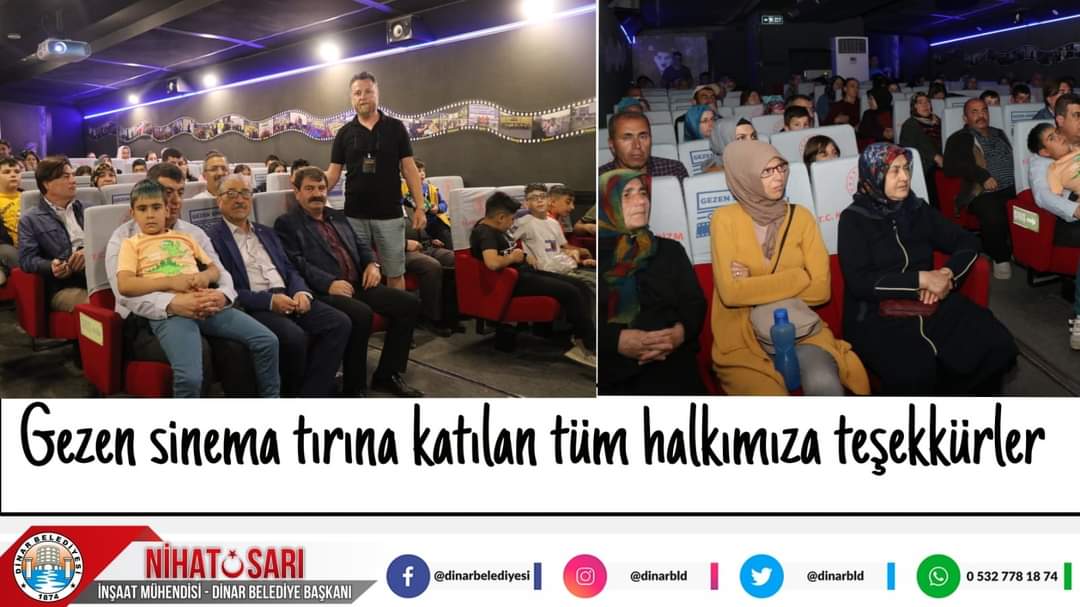 VATANDAŞLARIMIZ GEZEN SİNEMA TIRINA YOĞUN İLGİ GÖSTERDİ