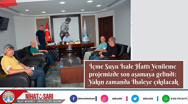 İÇME SUYU İSALE HATTI YENİLEME PROJEMİZDE SON AŞAMAYA GELİNDİ: YAKIN ZAMANDA İHALEYE ÇIKILACAK