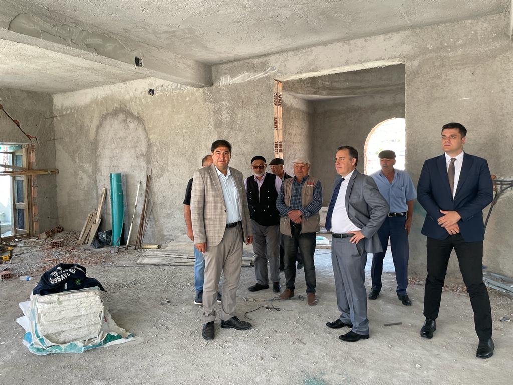 HAYDARLI CAMİ İNŞAATI HIZLA DEVAM EDİYOR