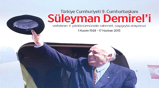 CUMHURBAŞKANIMIZ SÜLEYMAN DEMİREL, DİNARIMIZIN KARA GÜNÜNDE YANIMIZDA OLDU