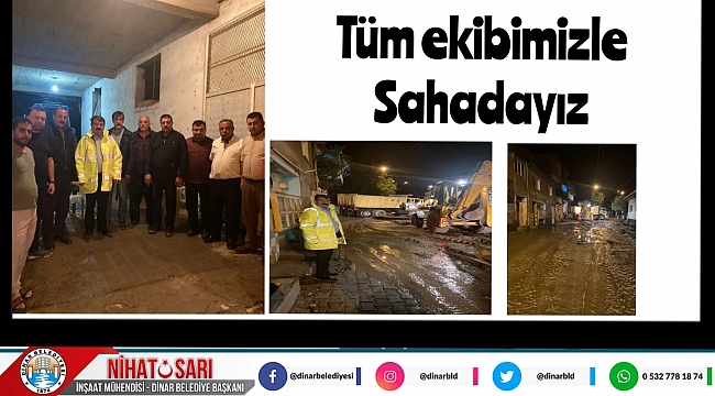 BAŞKAN SARI, "TÜM EKİBİMİZLE SAHADAYIZ" 1 baskan sari tum ekibimizle sahadayiz