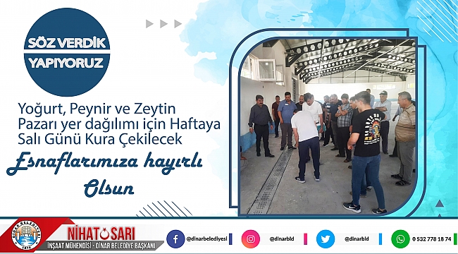 BAŞKAN SARI; “ESNAFLARIMIZA HAYIRLI OLSUN” 