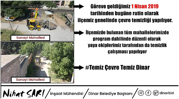 ÇEVRE TEMİZLİK ÇALIŞMALARIMIZ DEVAM EDİYOR