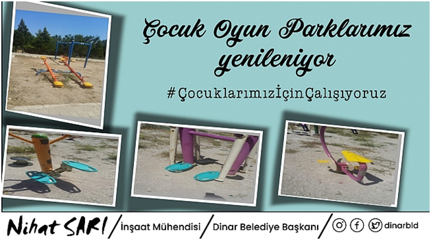 BAŞKAN SARI, “ÇOCUK OYUN PARKLARIMIZ YENİLENİYOR”