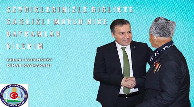 Kaymakamımız Selami Kapankaya’nın Kurban  Bayramı Mesajı 