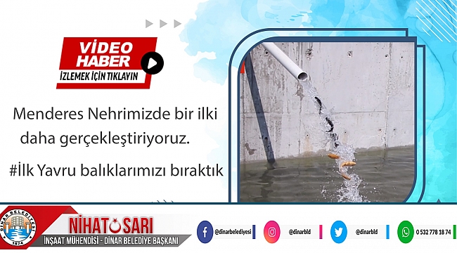 MENDERES NEHRİMİZE İLK YAVRU BALIKLARIMIZI BIRAKTIK