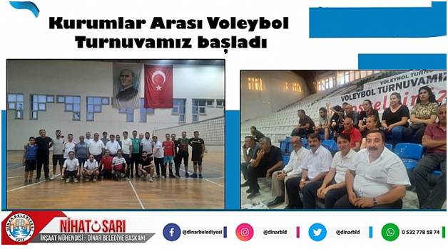 KURUMLAR ARASI VOLEYBOL TURNUVAMIZ  BAŞLADI