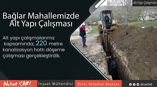 BAŞKAN SARI, “BAĞLAR MAHALLESİNE GÜZEL HİZMETLER YAPIYORUZ