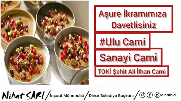 Başkan Sarı;”Belediyemizin aşure ikramına tüm halkımız davetlidir “