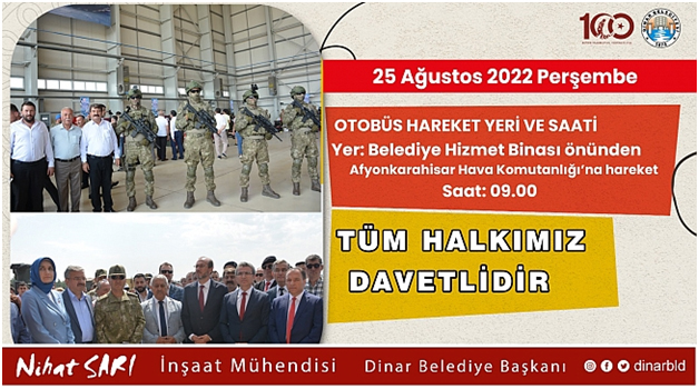 Belediye Başkanımız Nihat Sarı, Büyük Taarruz Zaferimizin 100.Yılı Etkinliklerinin açılışına katıldı