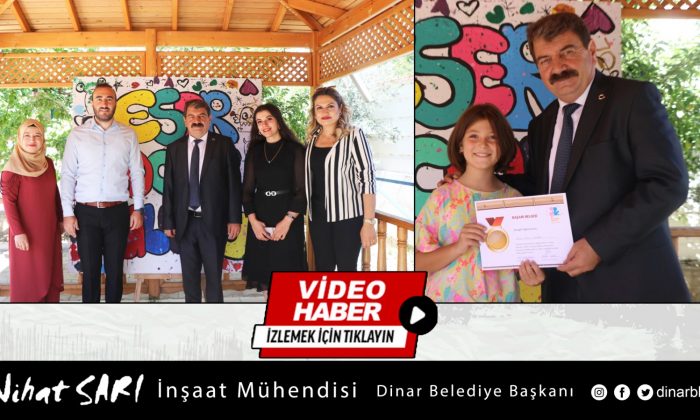 Belediye Başkanımız Nihat Sarı, Minik Eller tarafından hazırlanan resim sergisinin açılışına katıldı