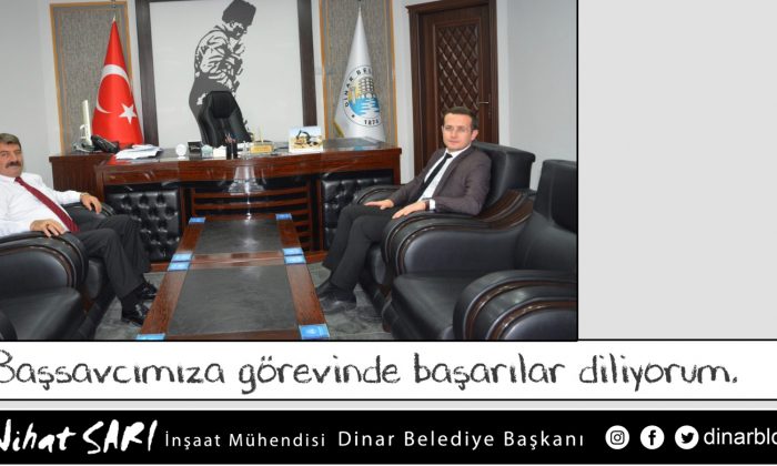 Başsavcı Vurmaz’dan Belediye Başkanımız Nihat Sarı’ya nezaket ziyareti