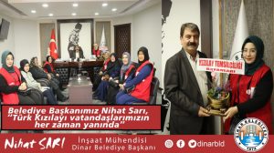 Belediye Başkanımız Nihat Sarı, “Türk Kızılayı vatandaşlarımızın her zaman yanında”