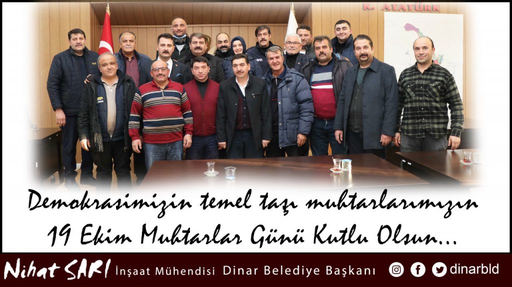BELEDİYE BAŞKANIMIZ NİHAT SARI’DAN MUHTARLAR GÜNÜ MESAJI
