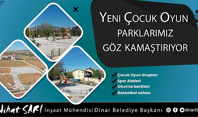 İLÇEMİZDE YENİ ÇOCUK OYUN PARKLARIMIZ GÖZ KAMAŞTIRIYOR