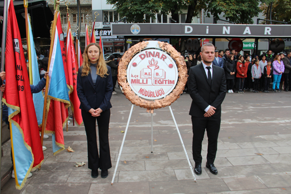 DİNAR’DA 24 KASIM ÖĞRETMENLER GÜNÜ ÇELENK SUNMA PROĞRAMI 3 8398197121669287083