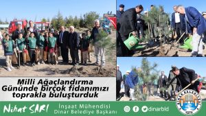 Milli Ağaçlandırma Gününde birçok fidanımızı toprakla buluşturduk