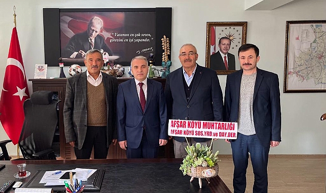 AFŞAR KÖYÜ DERNEĞİNDEN KAYMAKAMA ZİYARET