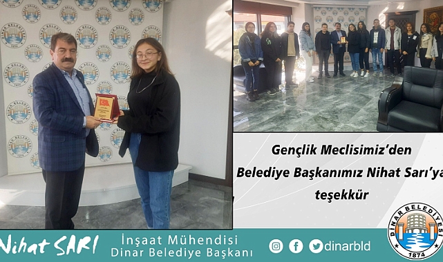 GENÇLİK MECLİSİMİZDEN BELEDİYE BAŞKANIMIZ NİHAT SARI’YA TEŞEKKÜR 