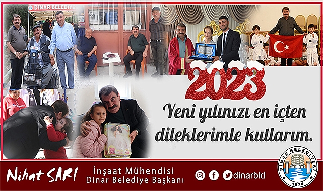 Belediye Başkanımız Nihat Sarı, vatandaşlarımızın yeni yılını kutladı