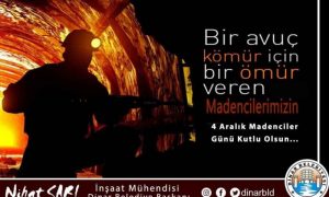 Belediye Başkanımız Nihat Sarı, Madencilerimizin gününü kutladı