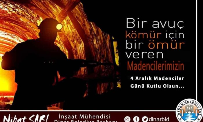 Belediye Başkanımız Nihat Sarı, Madencilerimizin gününü kutladı
