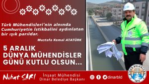 Belediye Başkanımız Nihat Sarı, “Mühendisler Günümüz Kutlu Olsun”