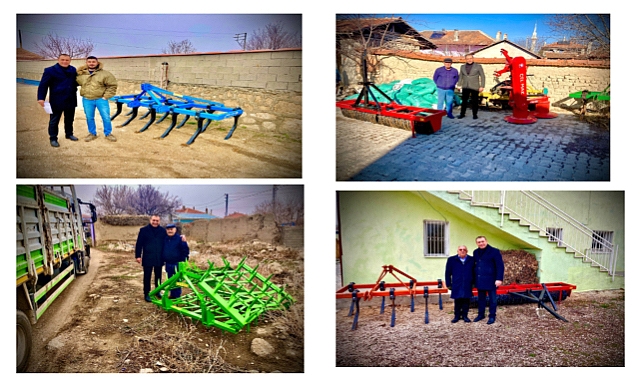 DİNAR PANCAR KOP. ÇİFTÇİNİN EKİPMANLARINI TESLİM ETTİ