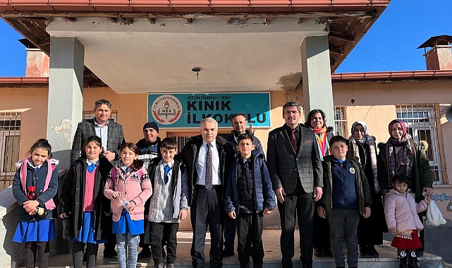 KAYMAKAM KEMAL DURU KINIK KÖYÜ HALKINI VE İLKOKULUNU ZİYARET ETTİ