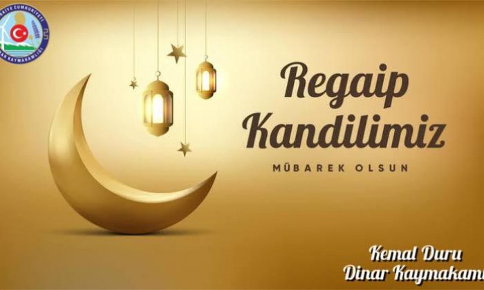 Kaymakam Duru Regaip Kandili Mesajı yayımladı