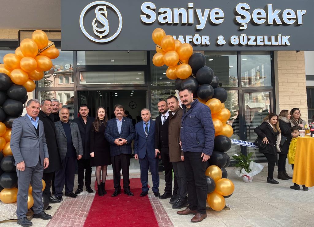 KAYMAKAM DURU SANİYE ŞEKER KUAFÖR&GÜZELLİK İŞ YERİ AÇILIŞINA KATILDI