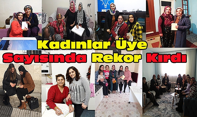 DİNAR’DA AK PARTİ KADIN KOLLARI ÜYE SAYISINDA REKOR KIRDI