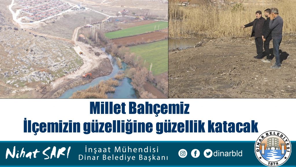 Millet Bahçesi Projemiz ilçemizin güzelliğine güzellik katacak 