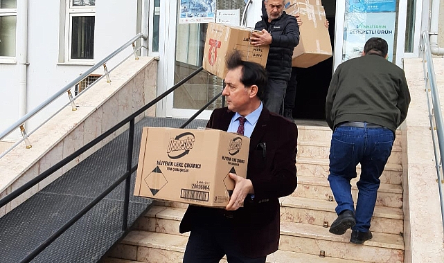 Dinar Emniyet Müdürlüğünden Depremzedelere Yardım Kolileri Yola çıktı