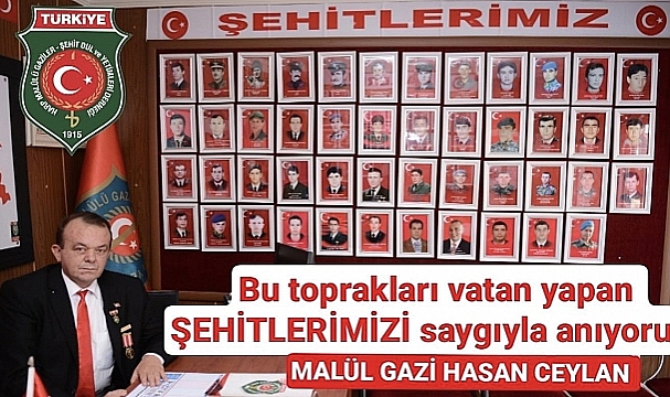 BAŞKAN HASAN CEYLAN’DAN 18 MART MESAJI