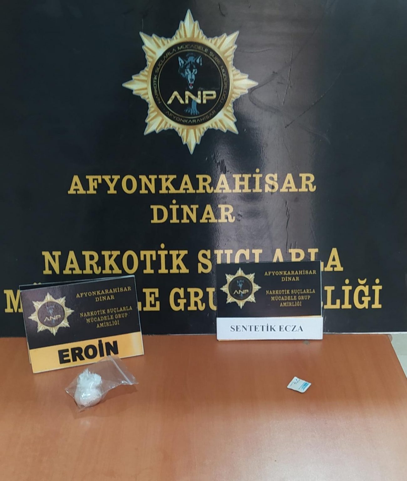 DİNAR’DA EROİN YAKALANDI