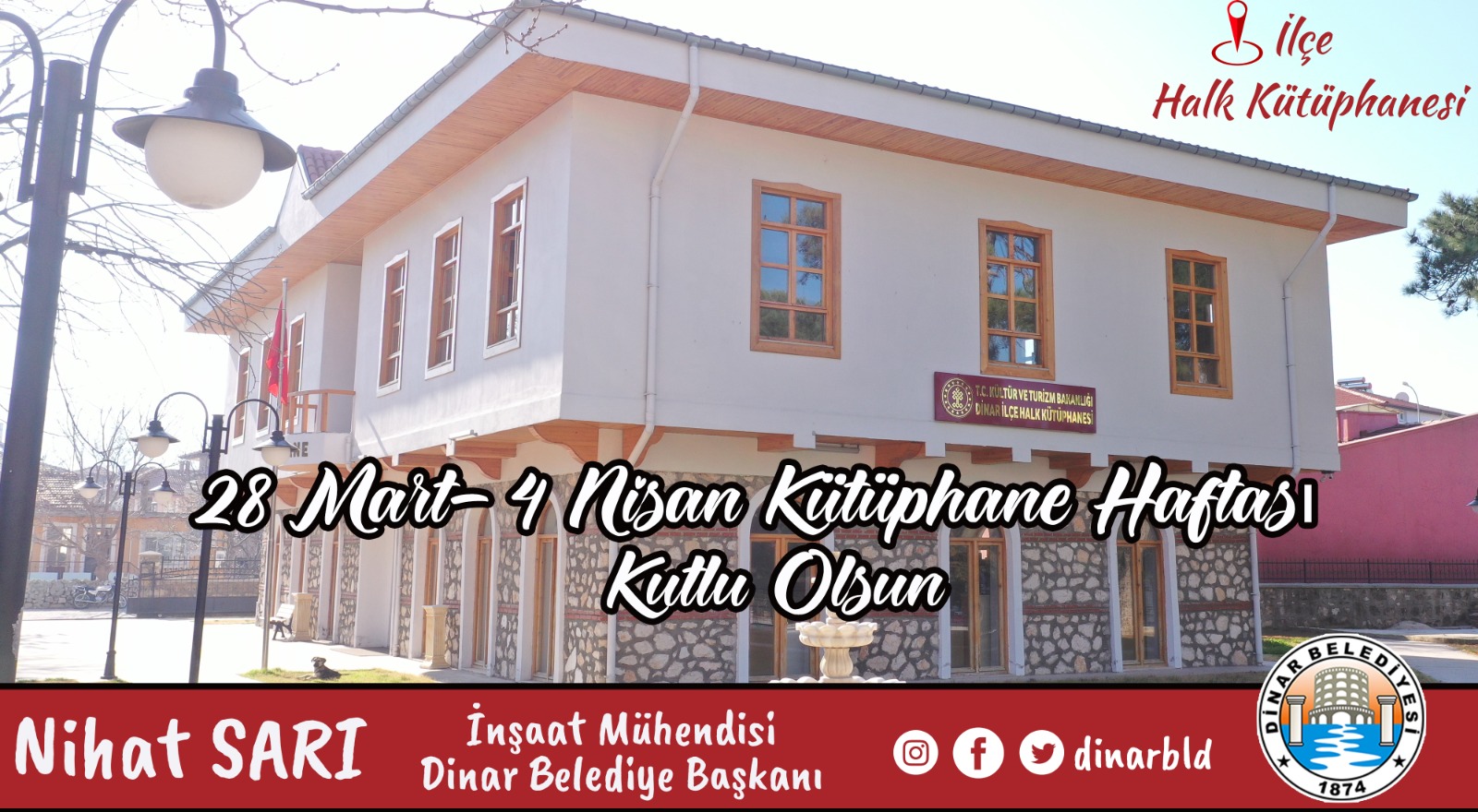 Belediye Başkanımız Nihat Sarı’dan Kütüphaneler Haftası Mesajı 