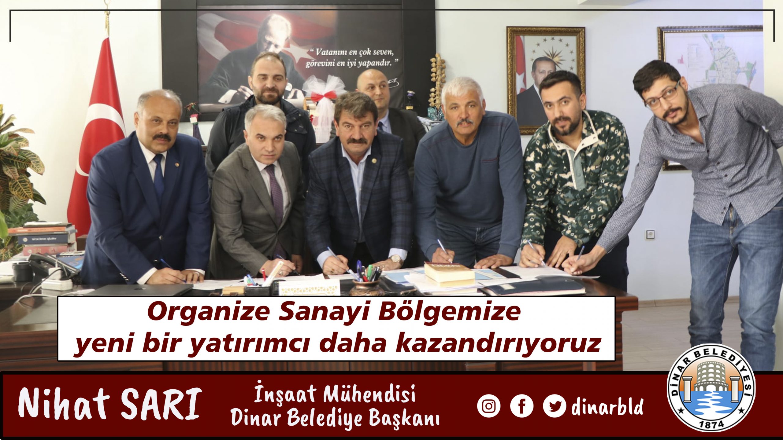ORGANİZE SANAYİ BÖLGEMİZE YENİ BİR YATIRIMCI DAHA KAZANDIRIYORUZ