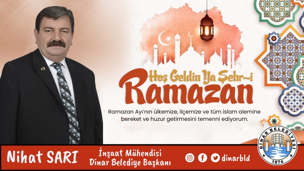 BELEDİYE BAŞKANIMIZ NİHAT SARI’DAN RAMAZAN AYI BAŞLANGICI MESAJI 1 ramazan ayi baslangici mesaji 1024x576 1