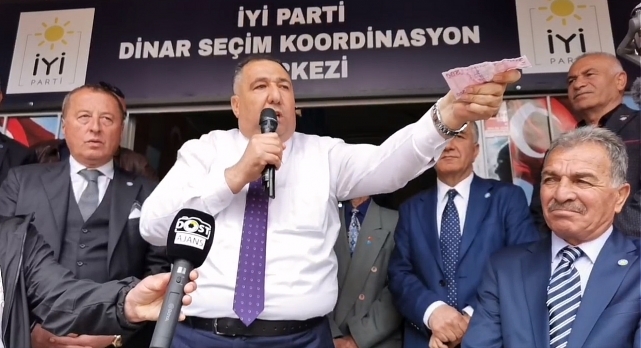 İyi Partili Mısırlıoğlu Dinar’da ”Açtı Ağzını Yumdu Gözünü”