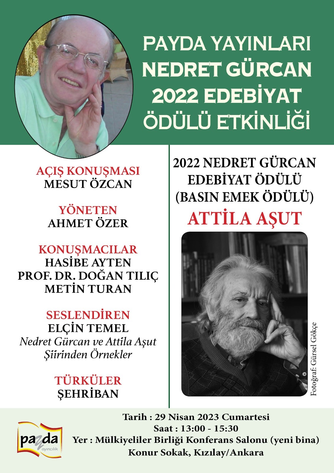 NEDRET GÜRCAN ETKİNLİĞİ