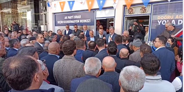 Ak Parti Milletvekili Özkaya, Dinar’da Seçim Bürosu Açılışı Yaptı 9 AKP SECIM BUROSU2